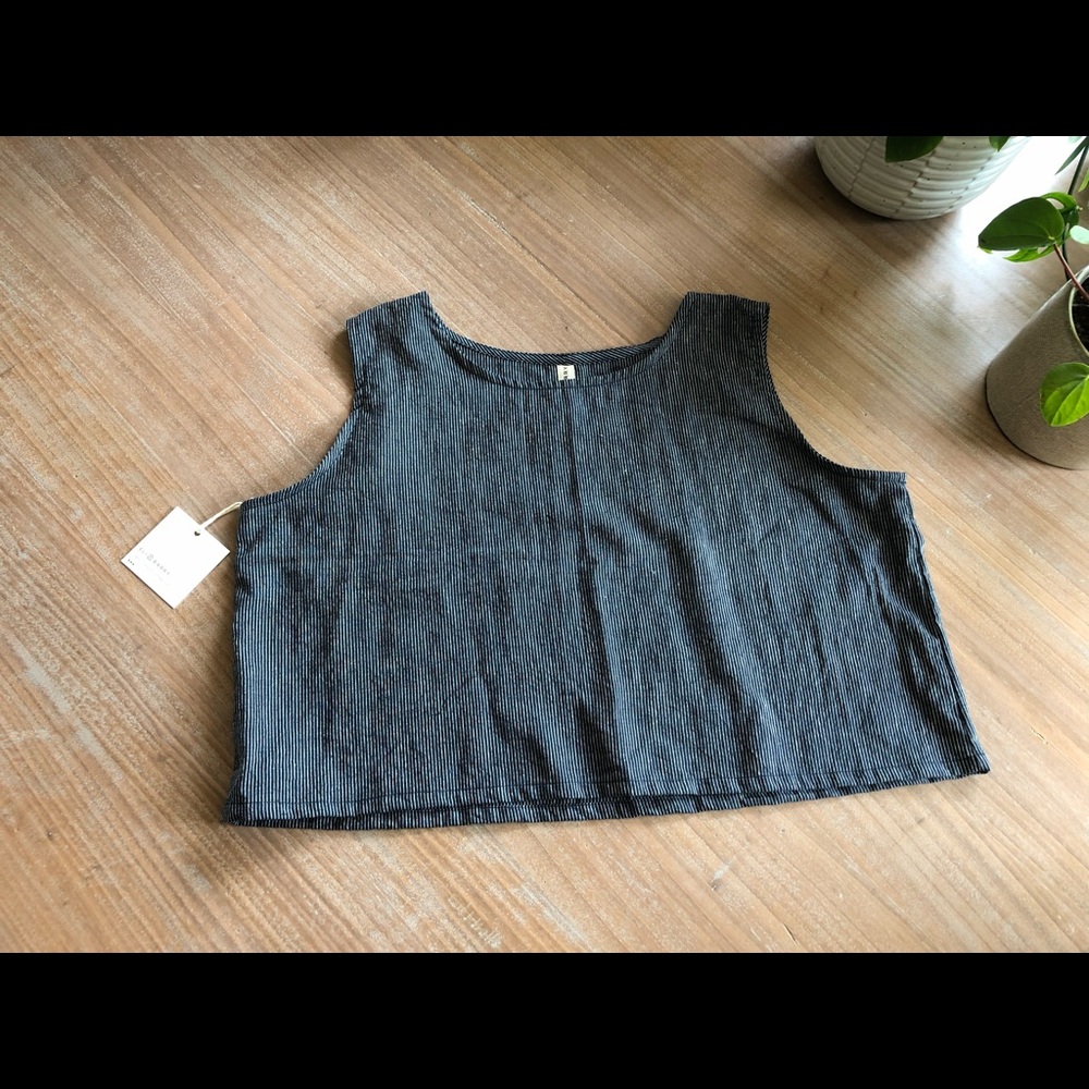 Eli & Barry tank top 1 in navy stripe